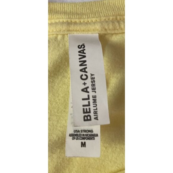 Bella + Canvas Yellow Graphic Tee "Beers N Sunshine The Only B.S. I Need" Airlum - Picture 5 of 11